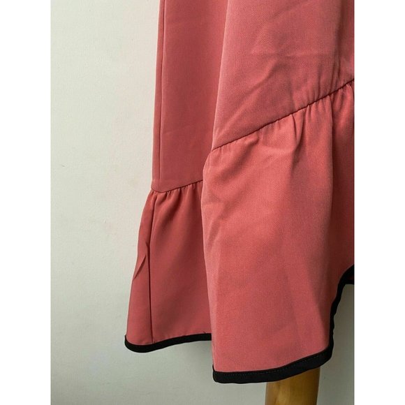 mint & berry Faux Wrap Strapy Dress Size 14 Baroque Rose - Picture 3 of 11